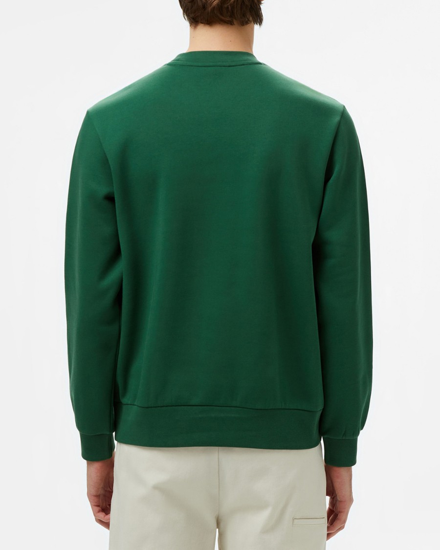 Lacoste Erkek Standart Fit Bisiklet Yaka Yeşil Sweatshirt görsel 2