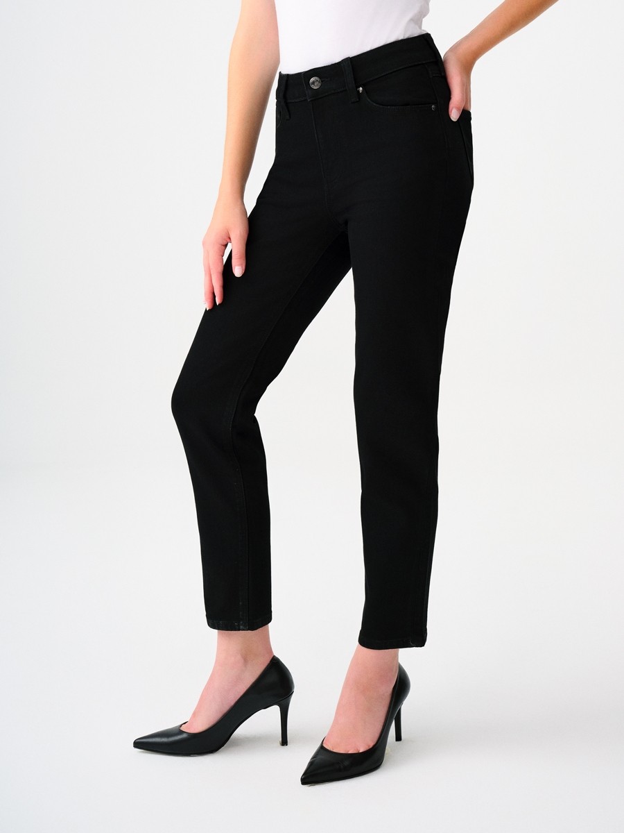 Loft Kadın Jean Desenli Dar Paça Günlük Stil %99 Pamuk Slim Fit Modeli görsel 5
