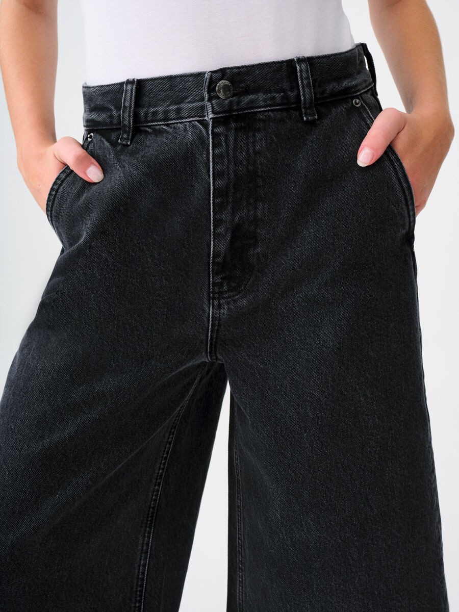 Loft Culotte Cropped Regular Fit Kadın Pantolon görsel 5
