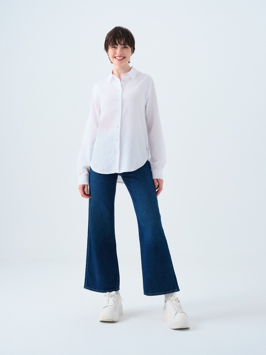 Loft Loose Fit Kadın Gömlek U.kol görsel 2