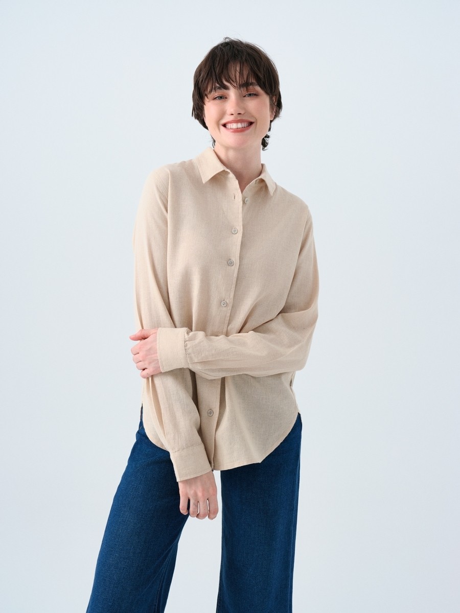Loft Loose Fit Kadın Gömlek U.kol
