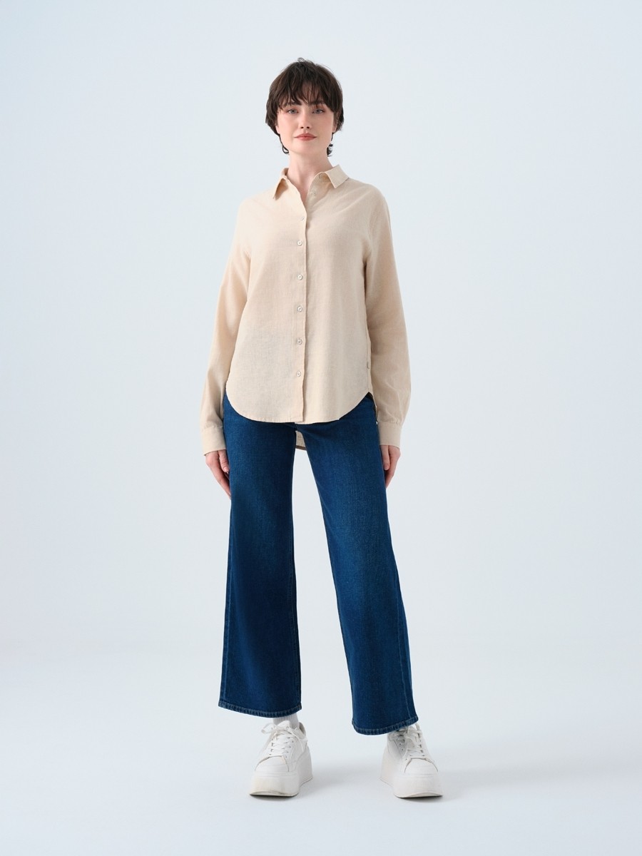Loft Loose Fit Kadın Gömlek U.kol görsel 7