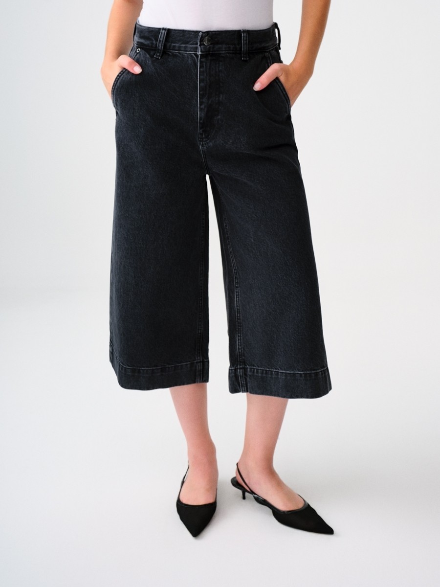 Loft Culotte Cropped Regular Fit Kadın Pantolon görsel 7