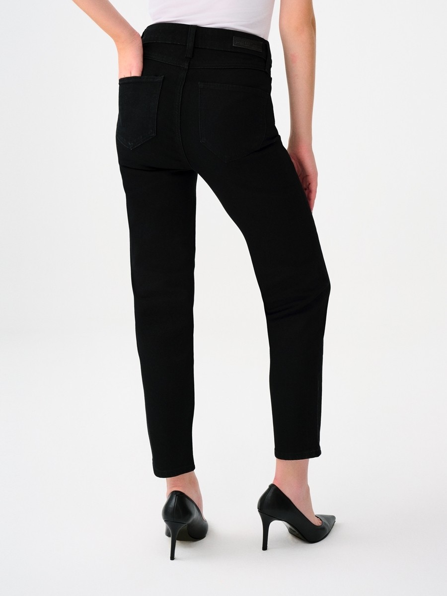 Loft Kadın Jean Desenli Dar Paça Günlük Stil %99 Pamuk Slim Fit Modeli görsel 6