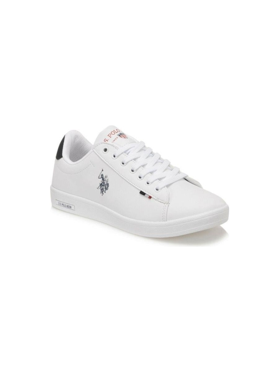 U.S. Polo Assn. Kadın Franco Sneaker Ayakkabı Suni Deri Beyaz Düz Taban