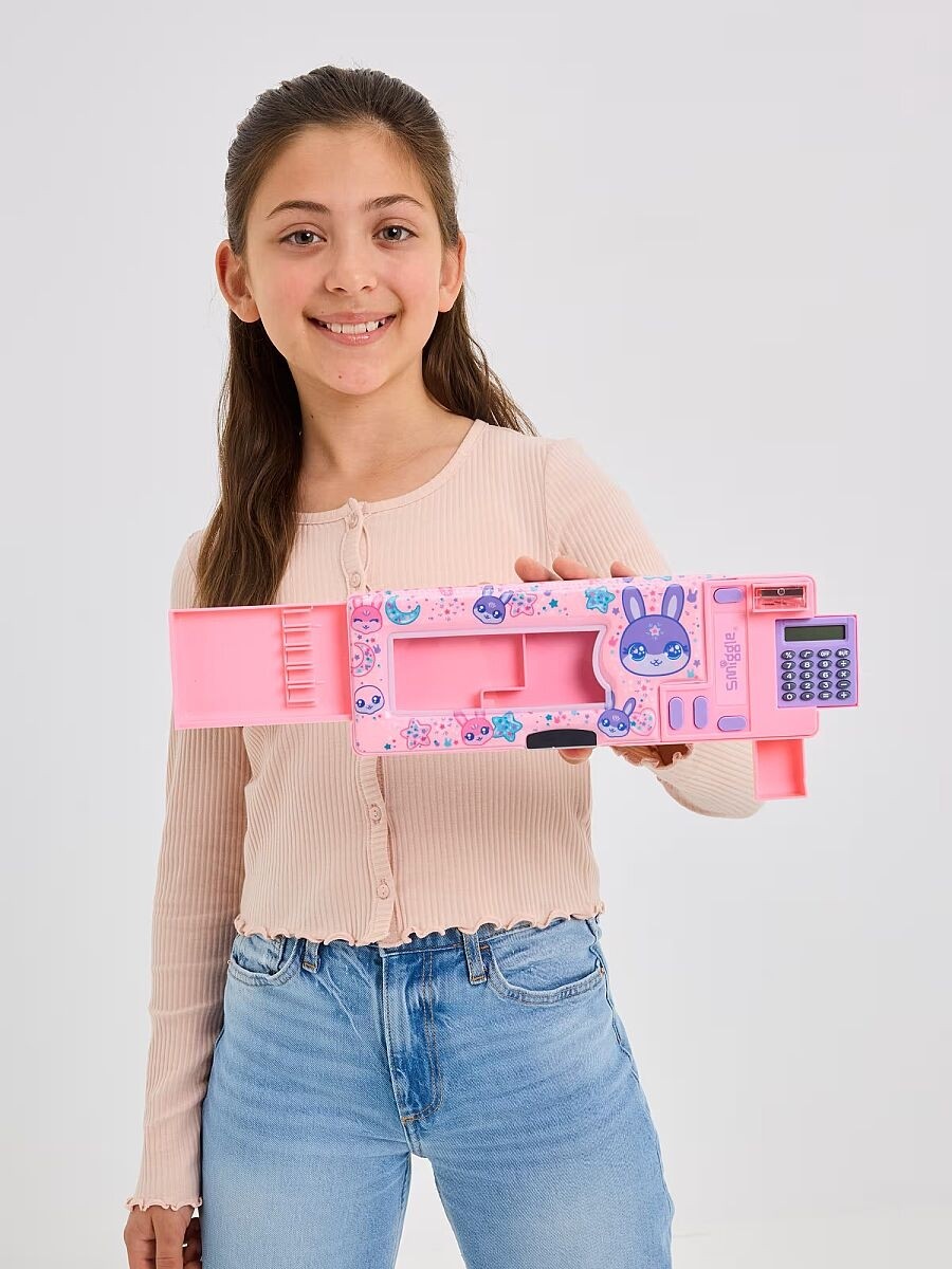 Smiggle All Stars Açılır Kalem Kutusu Pembe 456111 görsel 3