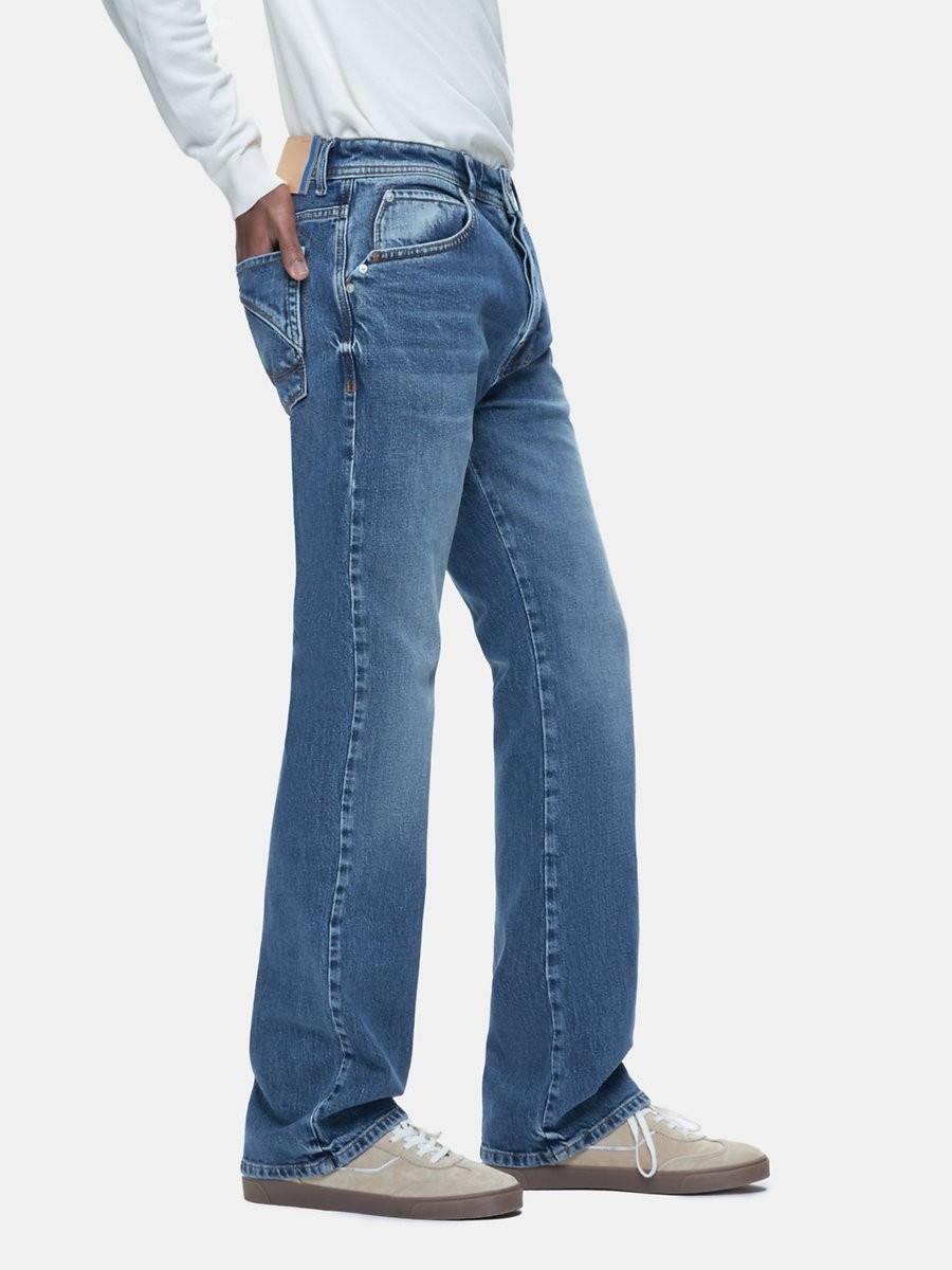 LTB Tınman 401 Orta Bel Düz Paça Mid Indigo Jean Pantolon görsel 4