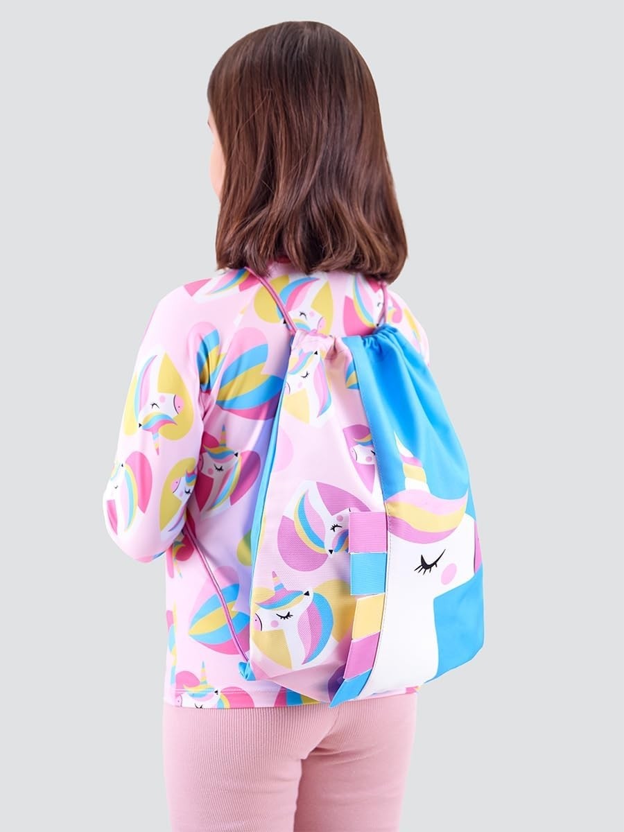 Brf Store Prime Kız Çocuk Plaj Çantası Su Geçirmez Sırt Çantası Unicorn görsel 2