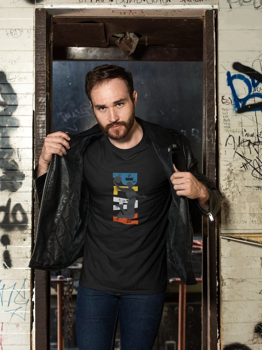 Fantastik Store Erkek Özel Baskılı Modern Fit %100 Pamuk Bisiklet Yaka T-Shirt görsel 3