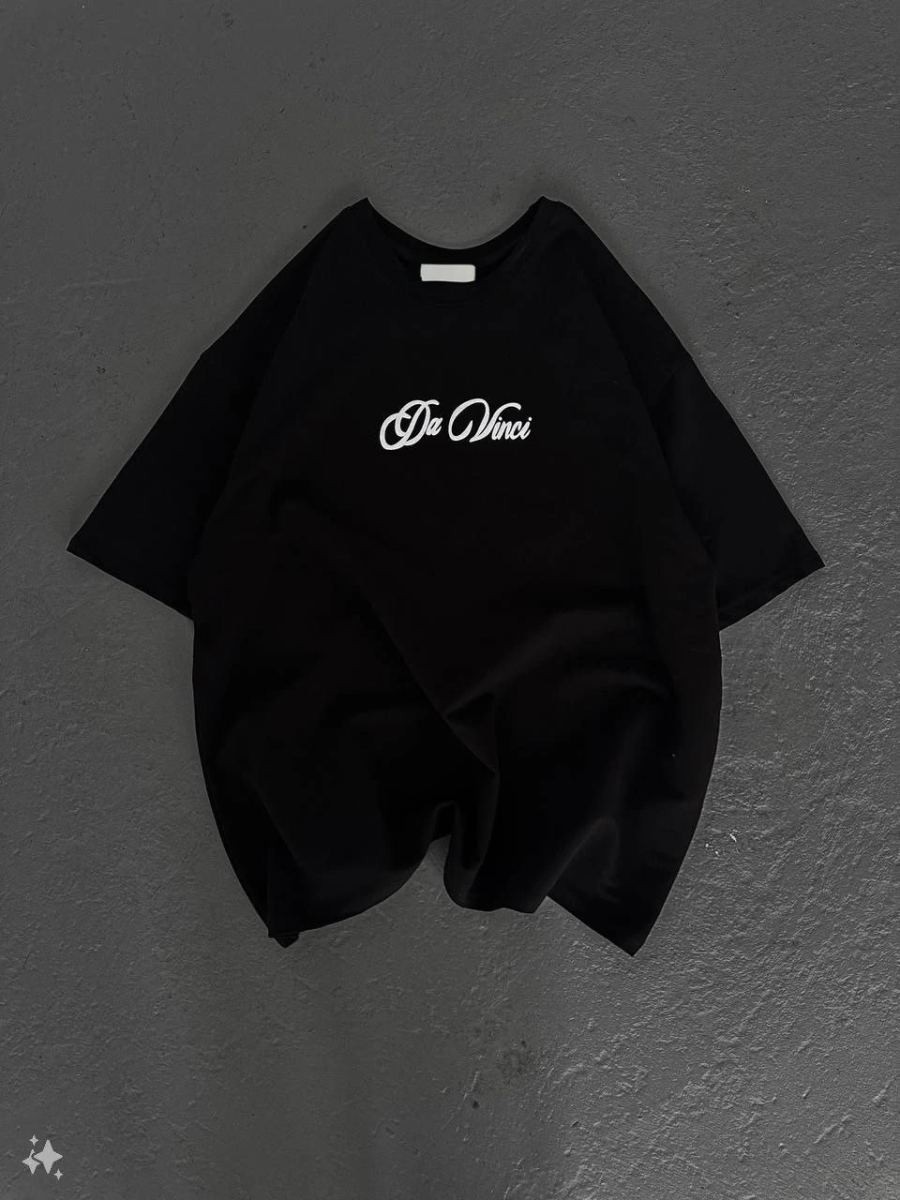 Fantastik Store Erkek Baskılı T-Shirt Kısa Kol Bisiklet Yaka Regular Fit Rahat Kalıp Günlük Tişört - Siyah görsel 4