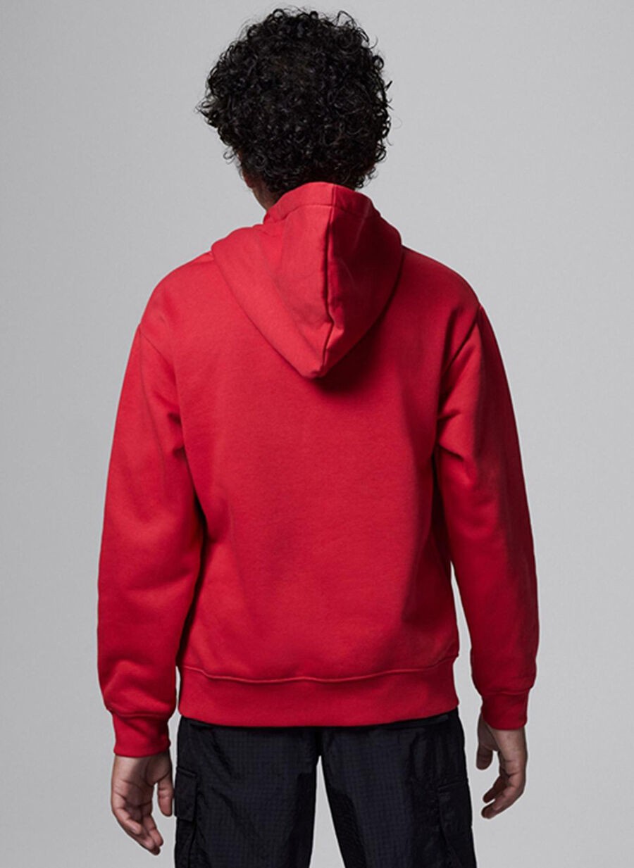 Nike Kapüşonlu Baskılı Kırmızı Erkek Çocuk Sweatshirt 95C479-R78 Jdb Jordan Hbr Flc Po Ho görsel 4