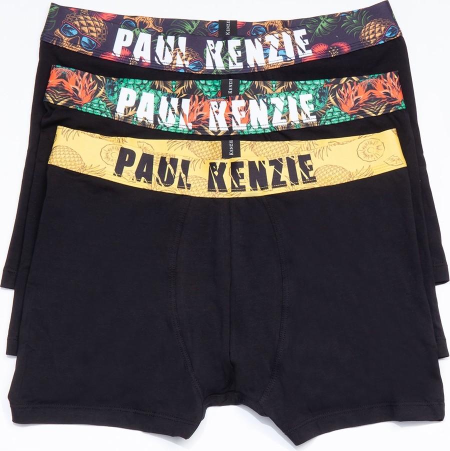 Paul Kenzie Erkek Desenli Pineapple Boxer 3 Adet Renkli Slim Fit Konforlu Kullanım görsel 2