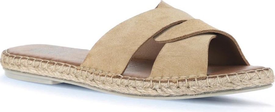 Bueno Shoes Taba Açık Alf Süet Kadın Düz Terlik 01WA7200 01WA7200 görsel 2
