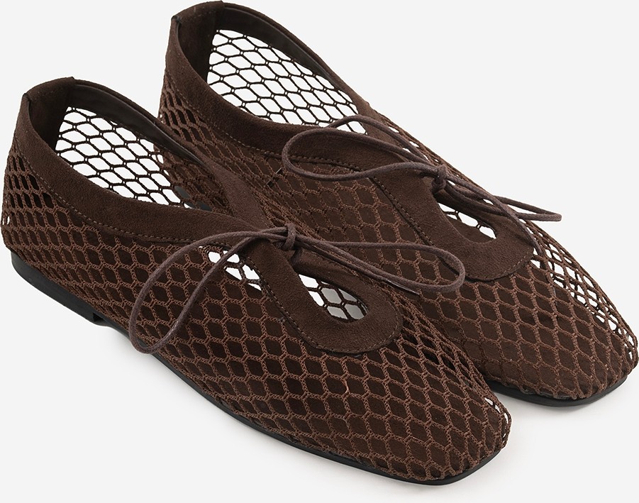 Shoemark Fila Bej File & Suni Süet Kadın Babet
