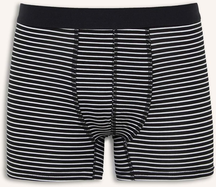 DeFacto Regular Fit Pamuklu Çizgili 3'lü Boxer H9428AX26AU görsel 5