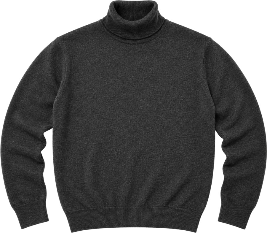 Battal Moda Erkek Büyük Beden Antrasit Tam Balıkçı Triko Kazak 3xl-4xl-5xl-6xl görsel 4