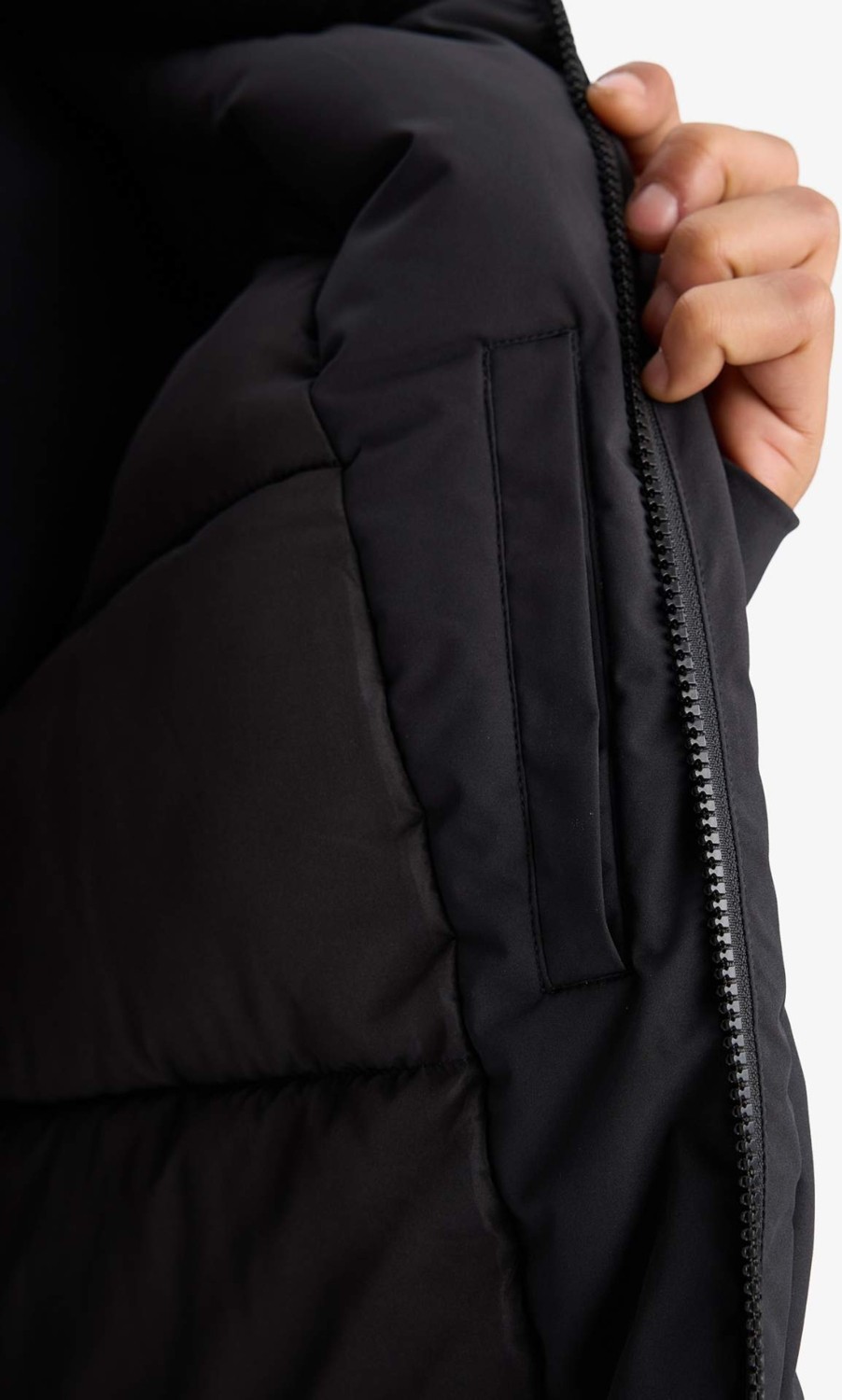 DeFacto Sıcak Tutan Su İtici Regular Fit Kapüşonlu Fermuarlı Rüzgar Geçirmez Parka Mont F3793AX25WN görsel 8