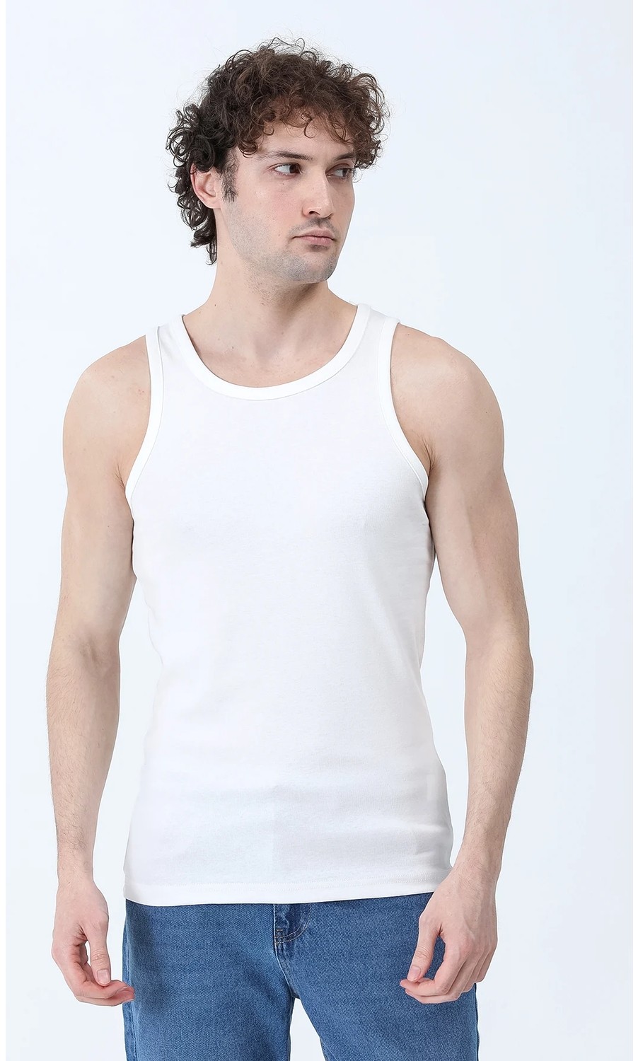 Erkek Halter Yaka Basic Sporcu Atlet Bej - 26Y 1008 görsel 4