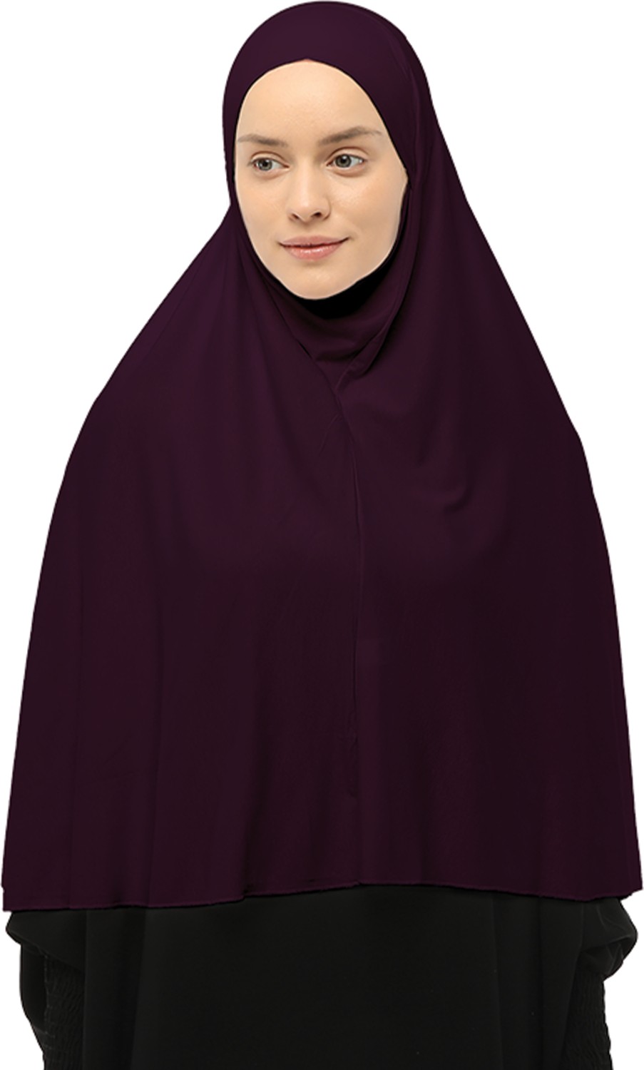 Altobeh Hazır Türban Peçeli Pratik Eşarp Tesettür Nikaplı Hijab - Namaz Örtüsü Sufle (3Xl) - Füme