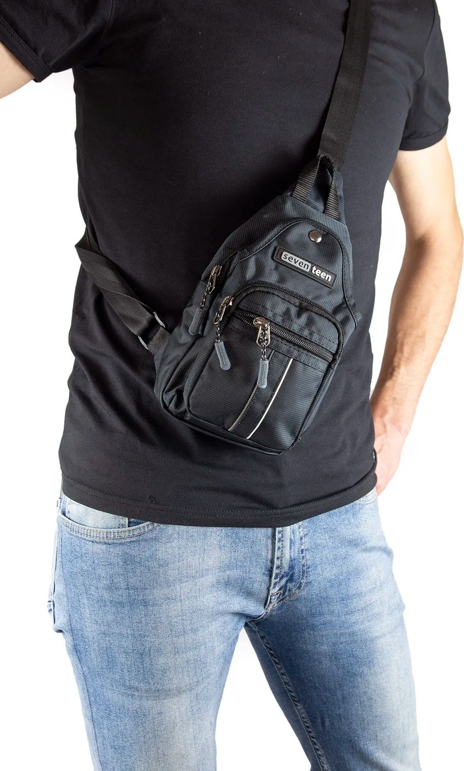 İmaks Küçük Boy Çokgözlü Günlük Çapraz Göğüs El ve Omuz Çantası Unisex Body Bag 955 görsel 7