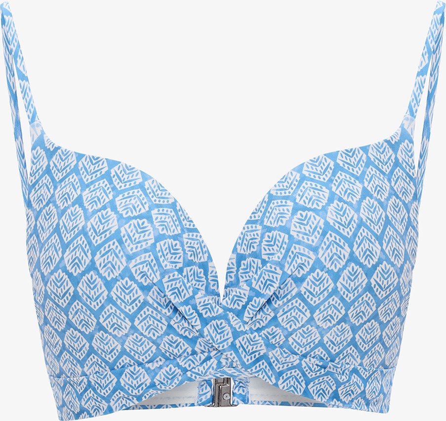 Penti Mavi Geometrik Desenli Push Up Bikini Üstü görsel 6