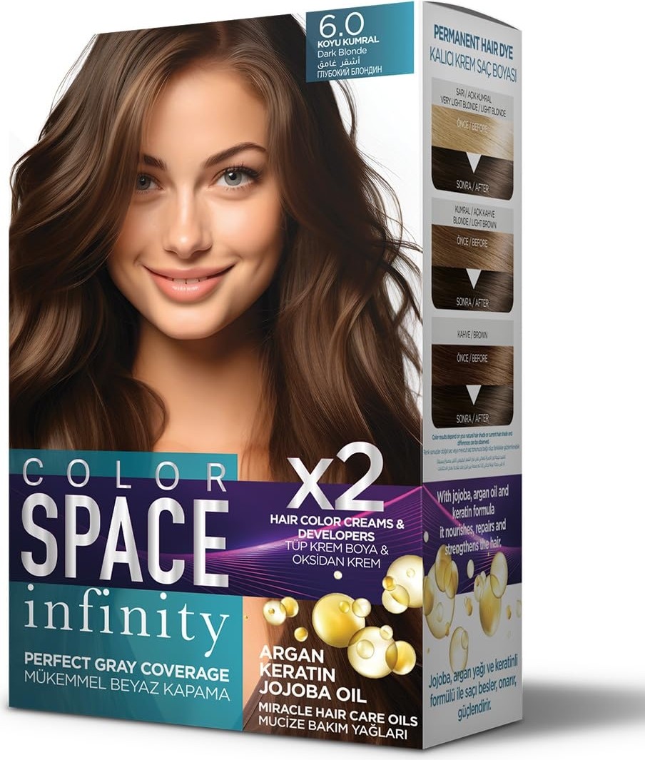 Aesco Color Space Infınıty Set Saç Boyası 6.0 Koyu Kumral