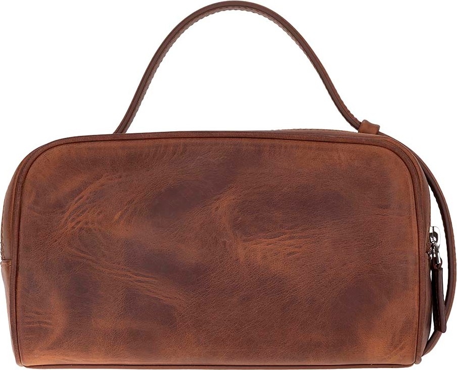 BloominBag Mıren Saddle Heritage Hakiki Deri Unisex Seyahat Bakım & Organizer Clutch Çanta görsel 5