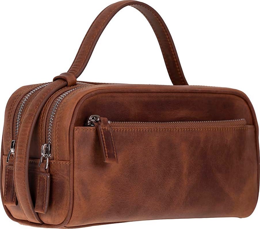 BloominBag Mıren Saddle Heritage Hakiki Deri Unisex Seyahat Bakım & Organizer Clutch Çanta