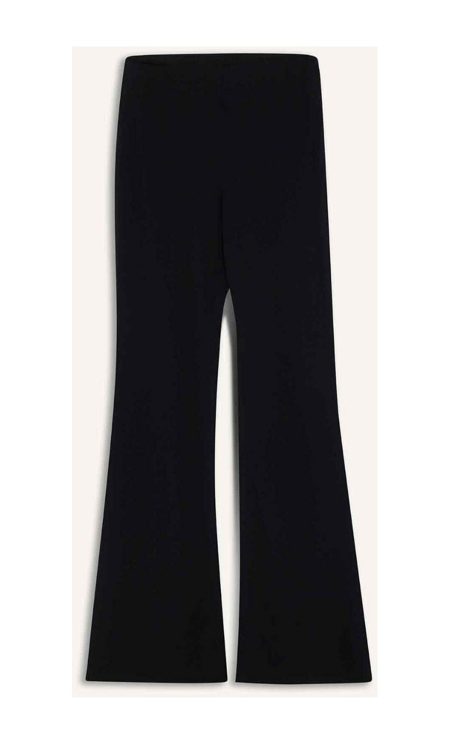 DeFacto Flare Fit Toparlayıcı Yüksek Bel İspanyol Paça Standart Boy Ribana Sporcu Pantolon F5040AX25WN görsel 8
