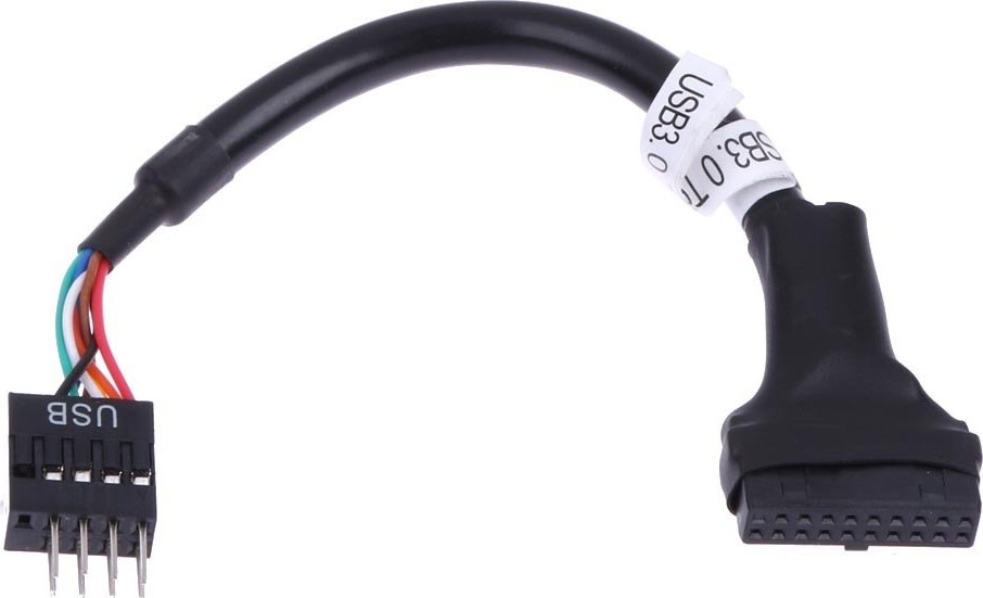 Die Grup Alfais 5026 19-20 Pin USB 3.0 To 9 USB 2.0 Çevirici Dönüştürücü Adaptör Kablosu