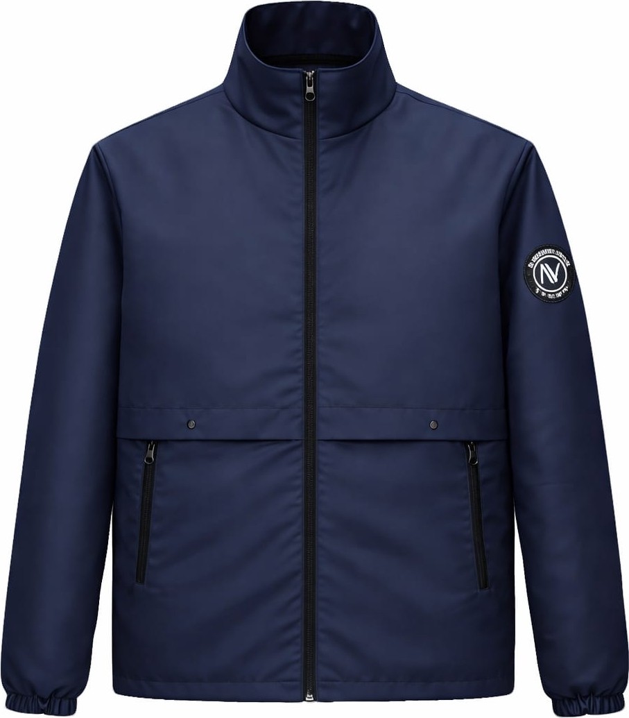 Nivaro Erkek Ceket Regular Fit Dik Yaka Fermuarlı Modern Stil Mevsimlik Mont