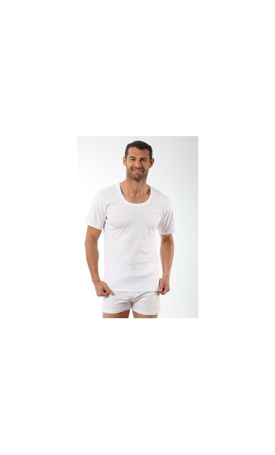Özkan Underwear Özkan 11144 Erkek Yuvarlak Simit Yaka Pamuklu Modal Tişört Fanila görsel 4
