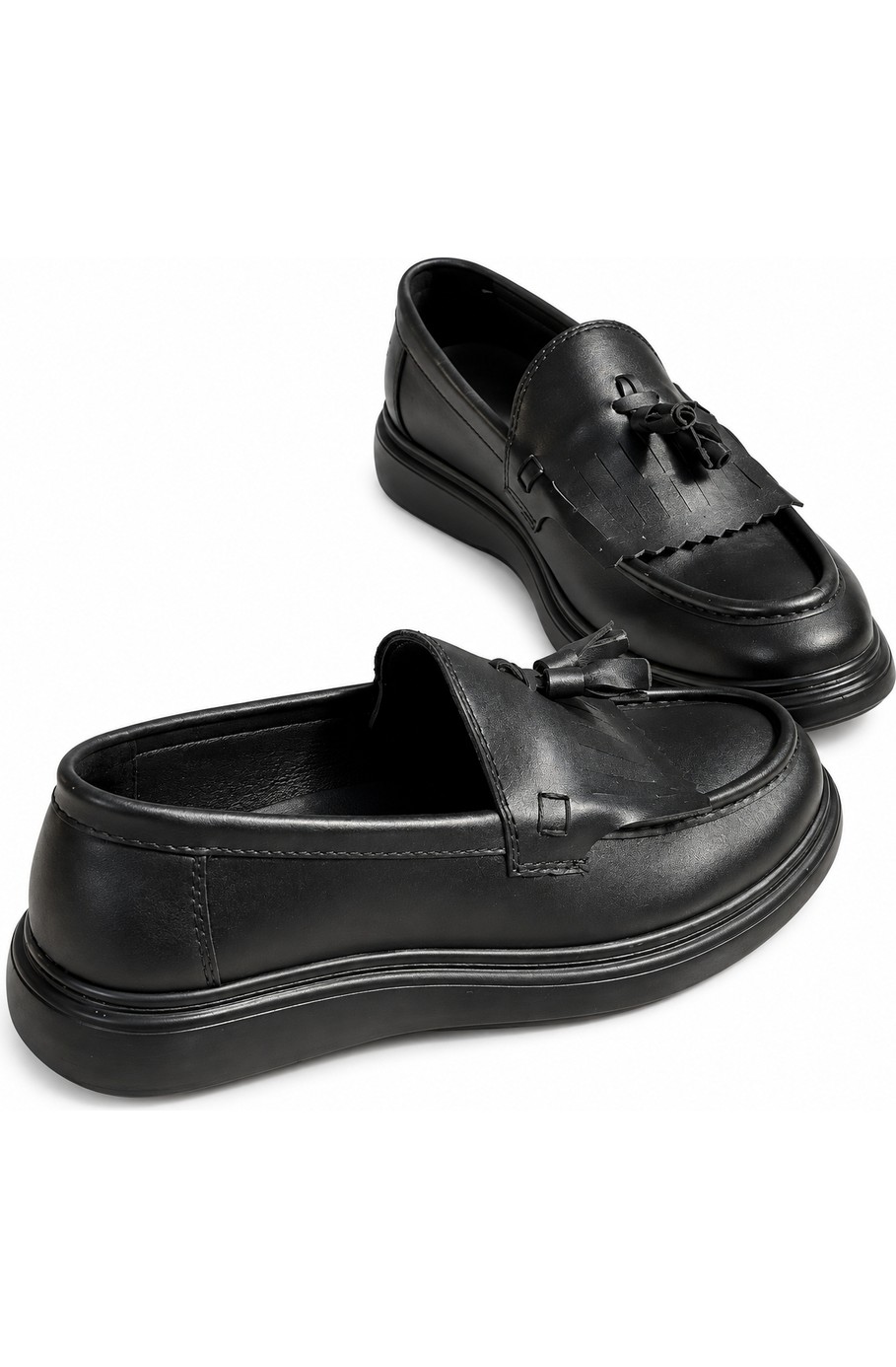 Yalçın Erkek Kalın Taban Püsküllü Kalın Taban Günlük Loafer Casual Ayakkabı görsel 2