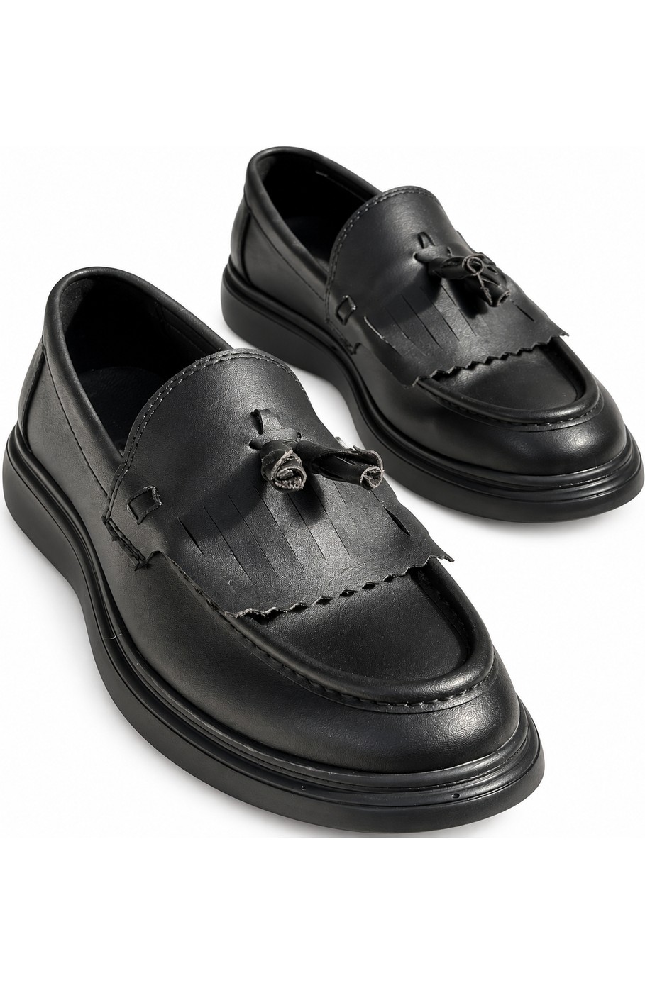 Yalçın Erkek Kalın Taban Püsküllü Kalın Taban Günlük Loafer Casual Ayakkabı görsel 4