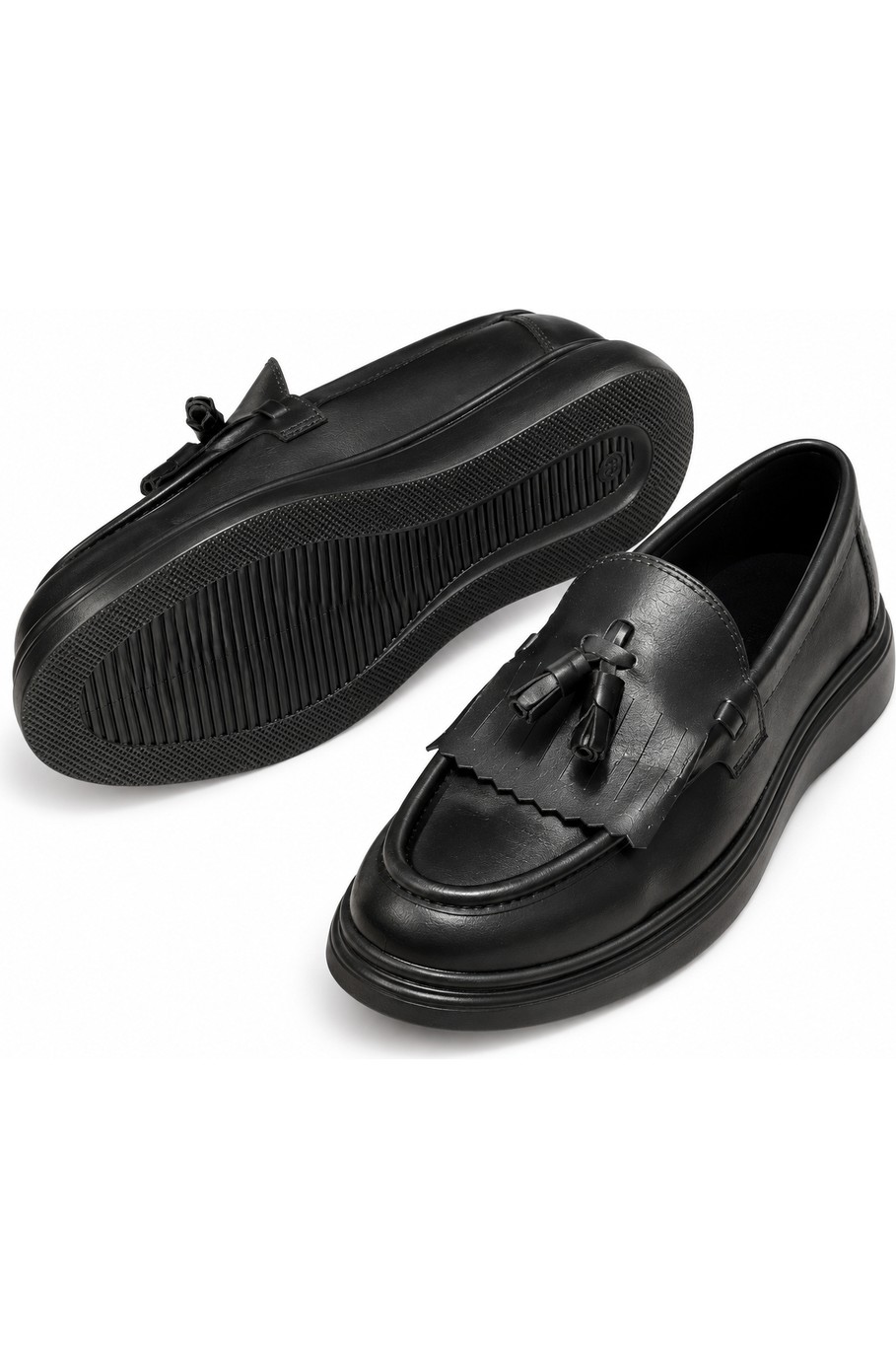 Yalçın Erkek Kalın Taban Püsküllü Kalın Taban Günlük Loafer Casual Ayakkabı görsel 7