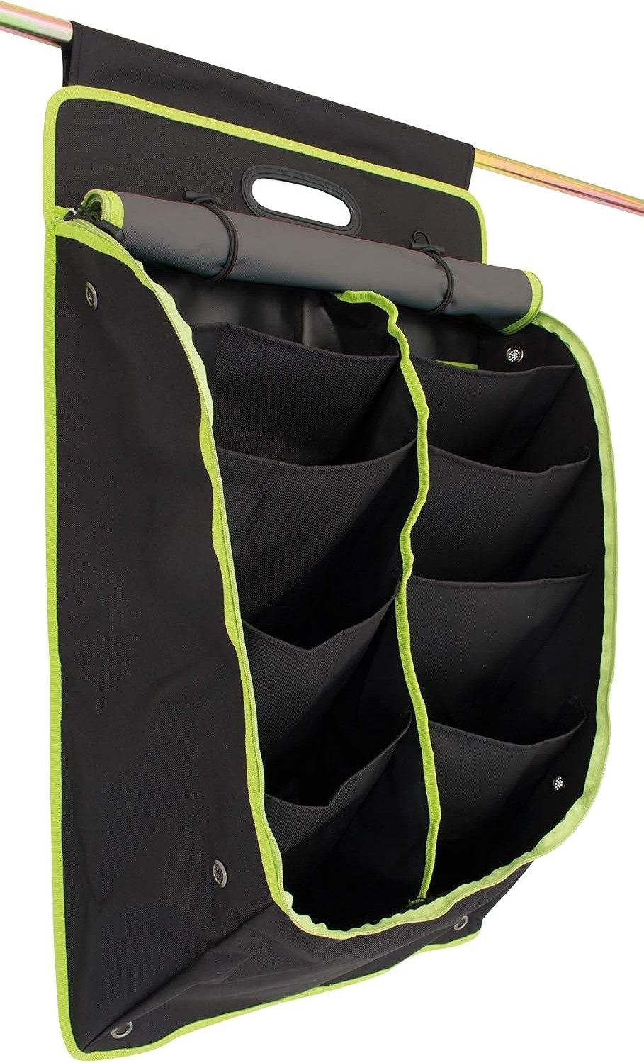 Organizer Oxford Large 53 x 80 cm Polyester Black/lime görsel 2