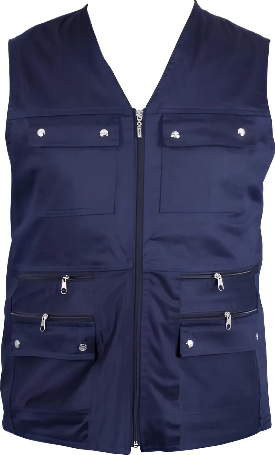 Gambia Outdoor's Erkek Keten Kumaş Avcı Yelek Çok Cepli Baba Yazlık