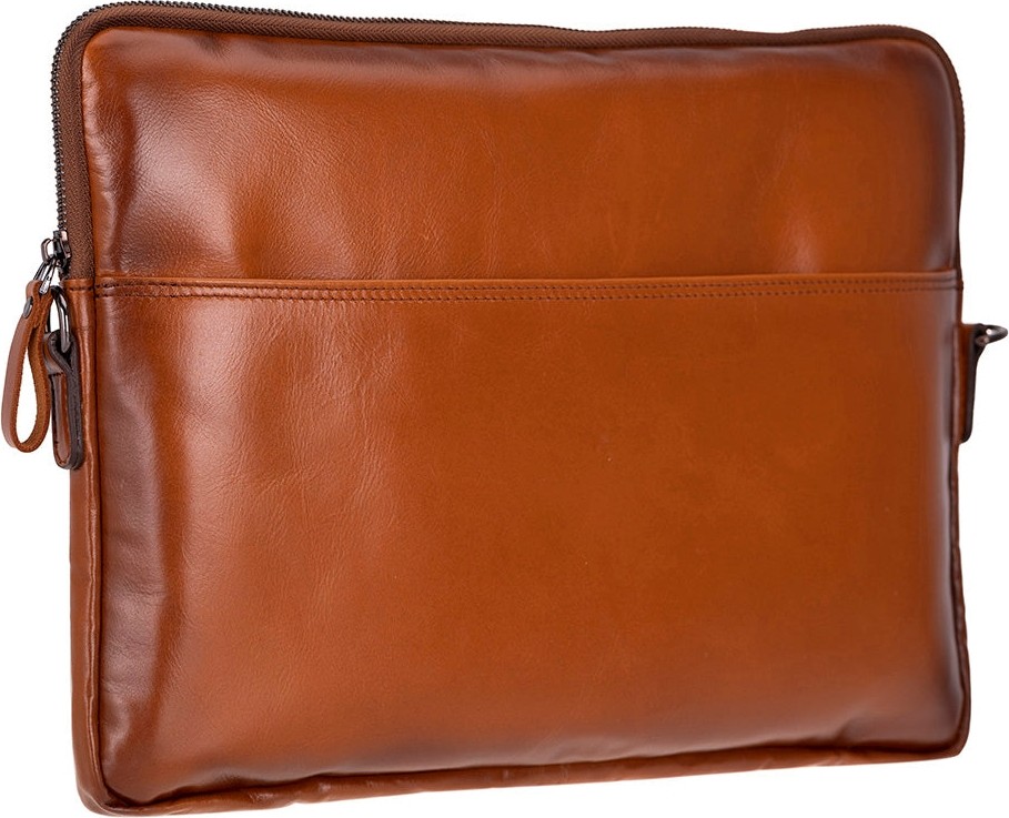 BloominBag Sılva Sandy Tan Hakiki Deri 16" Laptop & Tablet Askılı Kılıfı görsel 4