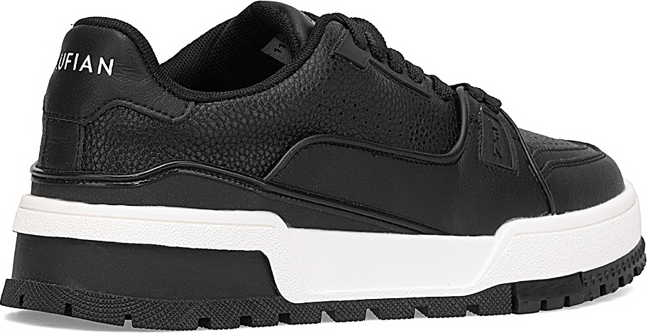Lufian Albert Erkek Deri Sneaker Ayakkabı Siyah görsel 4