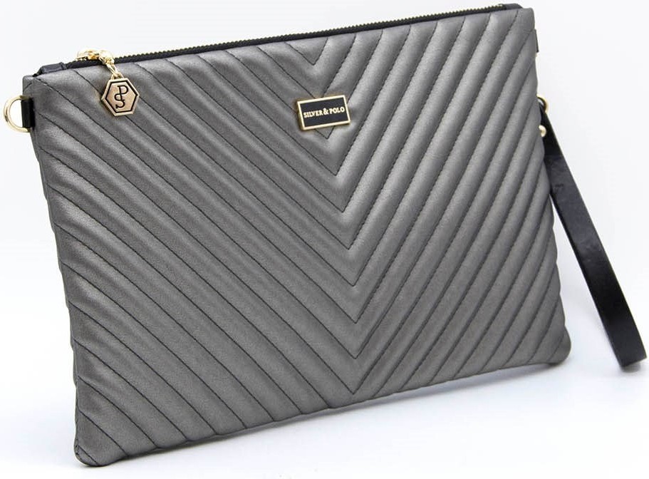 Silver & Polo Silver Polo Silver & Polo Platin - Platin Sp1034 Kadın Portföy & Clutch görsel 3
