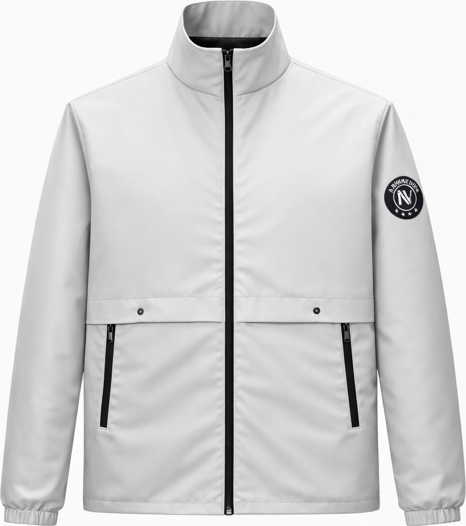 Nivaro Erkek Ceket Regular Fit Dik Yaka Fermuarlı Modern Stil Mevsimlik Mont