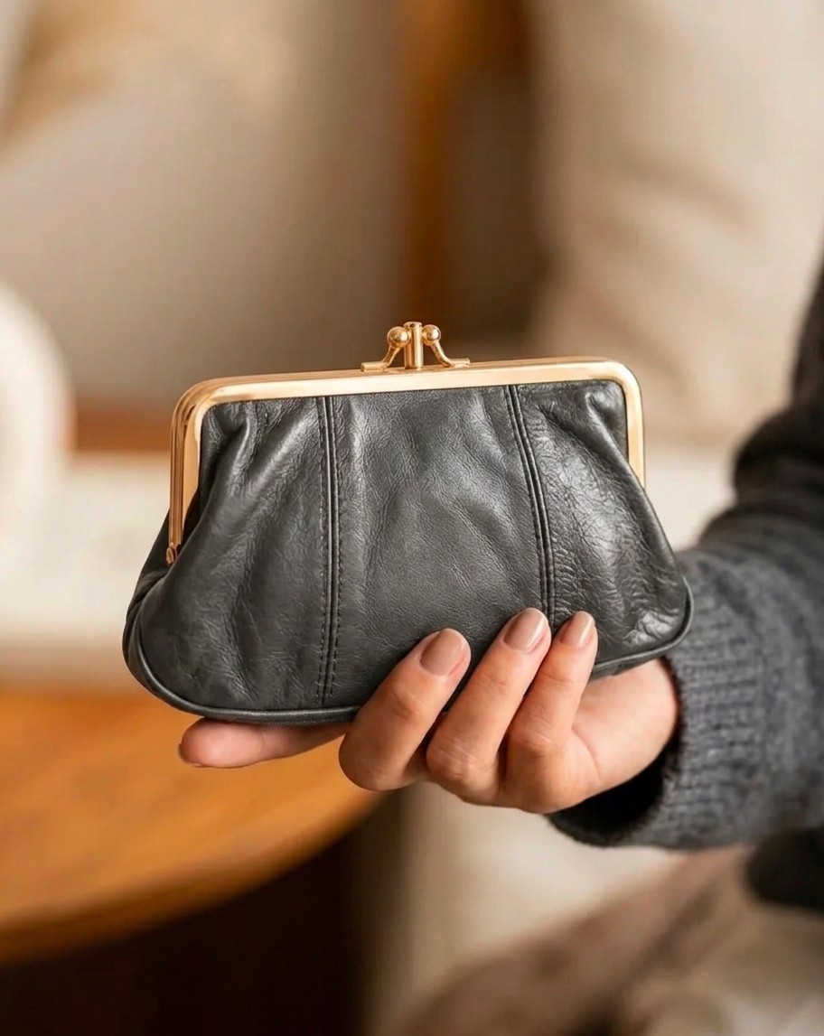 Sibel Günay Butik %100 Hakiki Dana Derisi Çok Gözlü Gizli Bölmeli Kadın Deri Para Cüzdanı