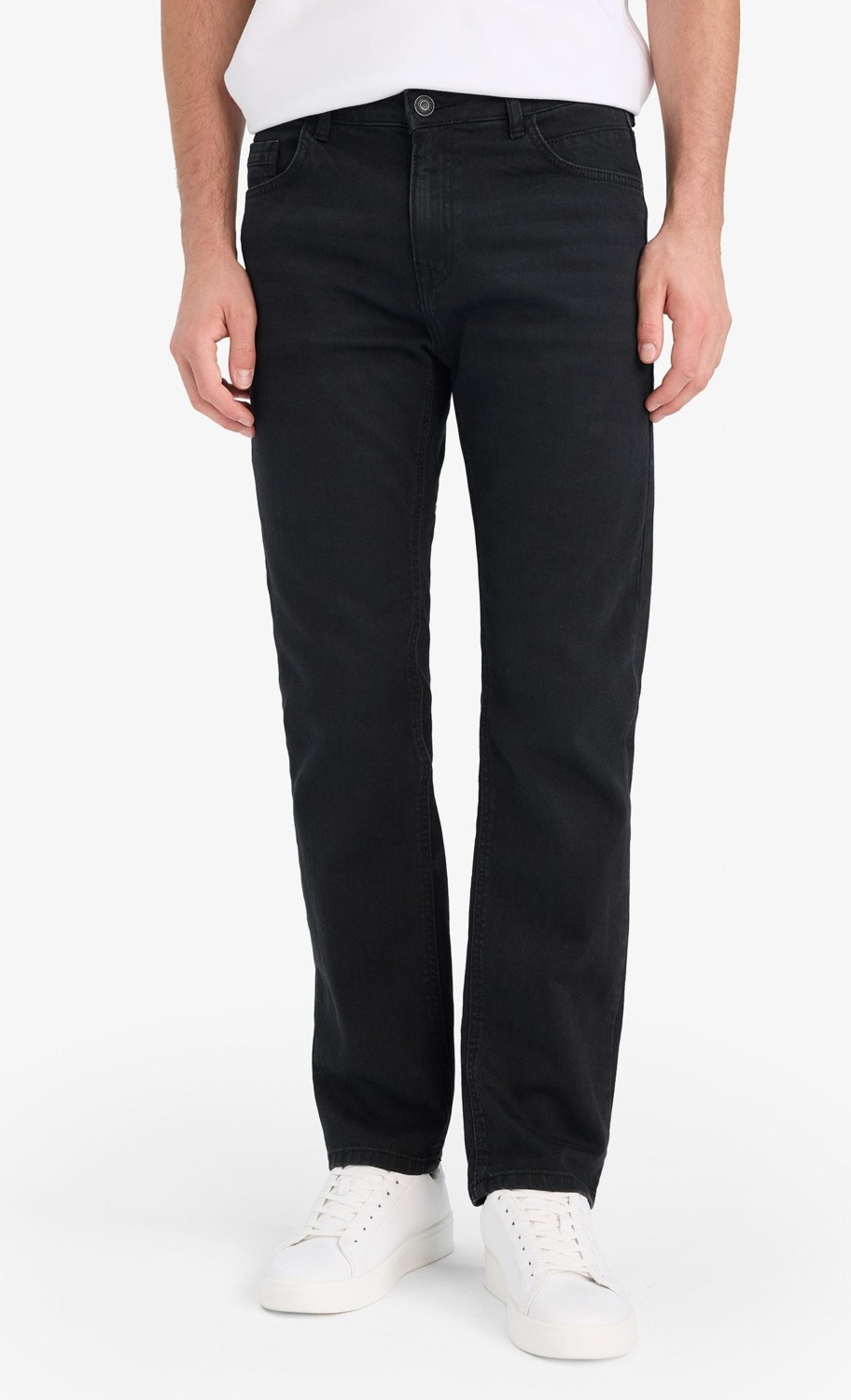 DeFacto Sergio Regular Fit Normal Kalıp Normal Bel Boru Paça Jean Pantolon W6868AZ25AU görsel 5