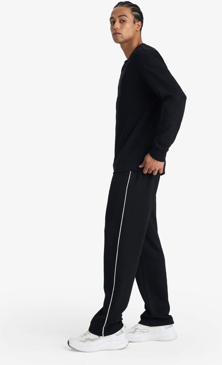 DeFacto Sıcak Tutan Standart Fit Beli Lastikli Modal Jogger Eşofman Altı G6396AX25WN görsel 2