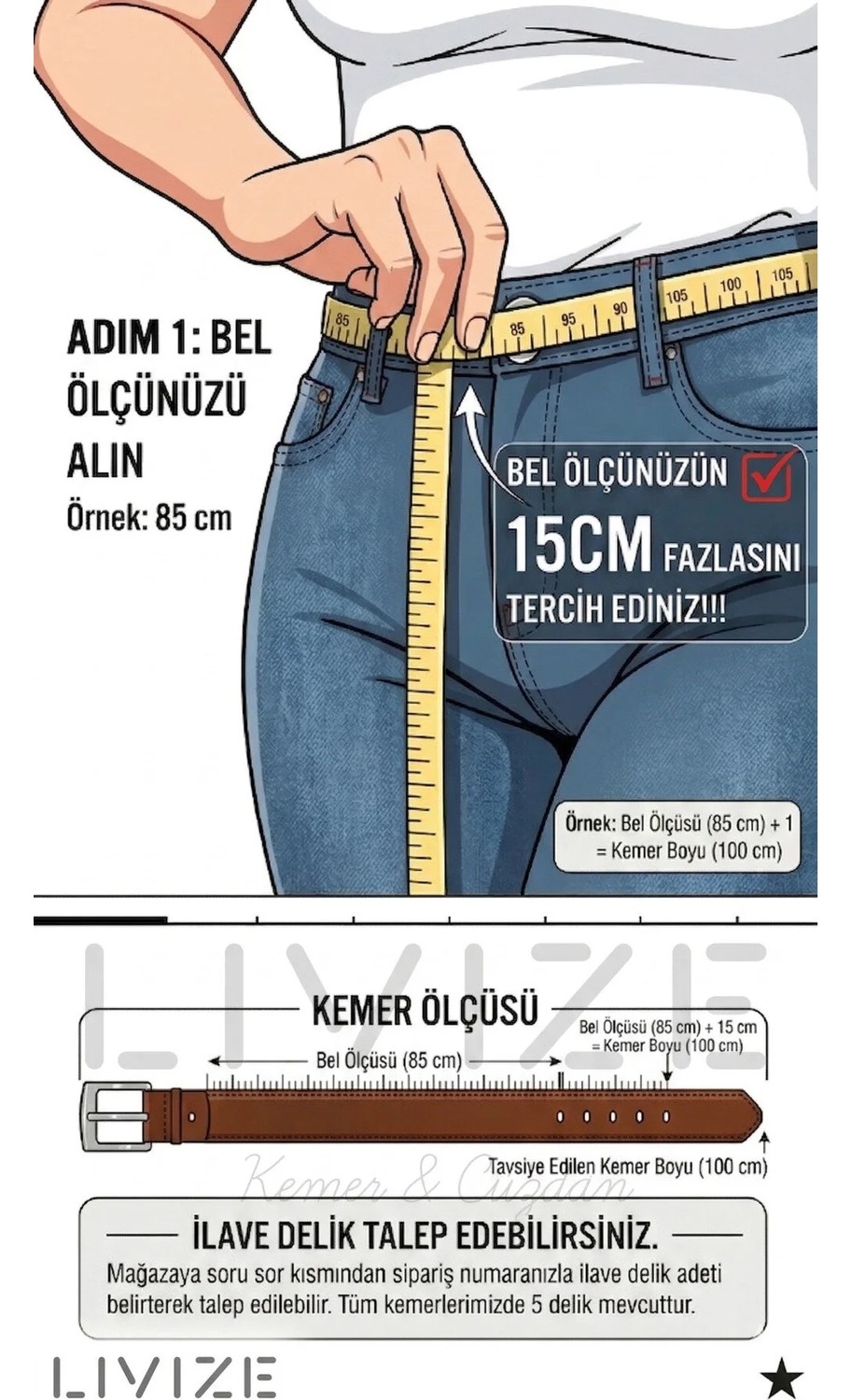 Livize %100 Hakiki Deri Kadın Kemeri | Antik Sarı Toka Detaylı | 4cm Zarif Tasarım görsel 8