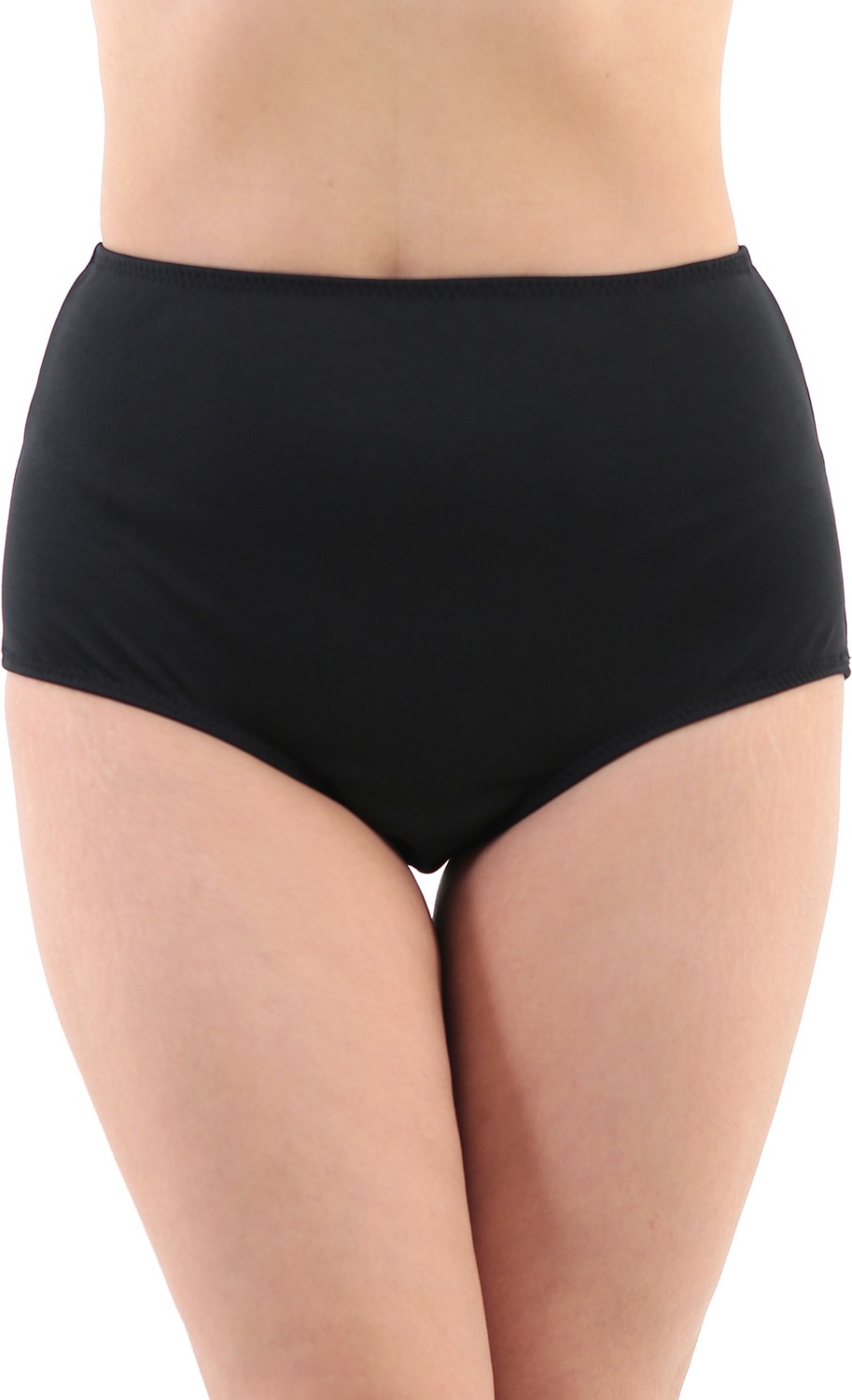 Sea Queen Kadın Büyük Beden Yüksek Bel Toparlayıcı Likralı Kumaş Bikini Altı