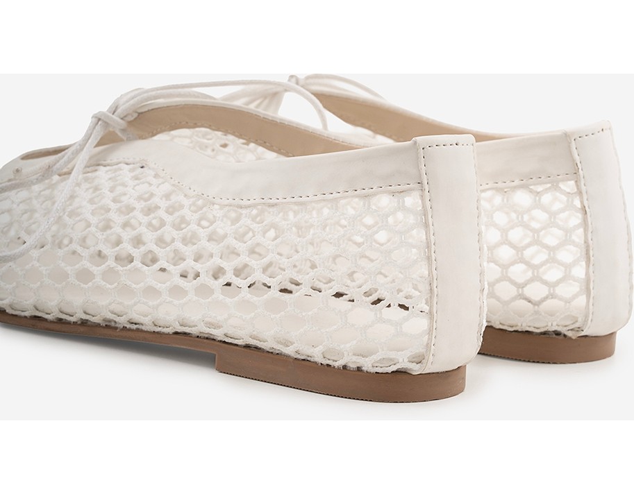 Shoemark Fila Bej File & Suni Süet Kadın Babet görsel 4