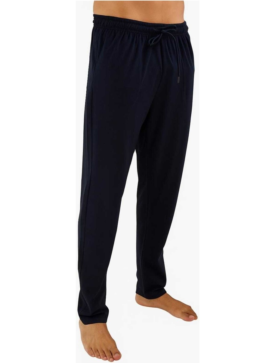 Düven Erkek Pamuklu Antrasit Ekose & Lacivert 2'li Tek Alt Pijama - Mevsimlik Pijama Altı görsel 3