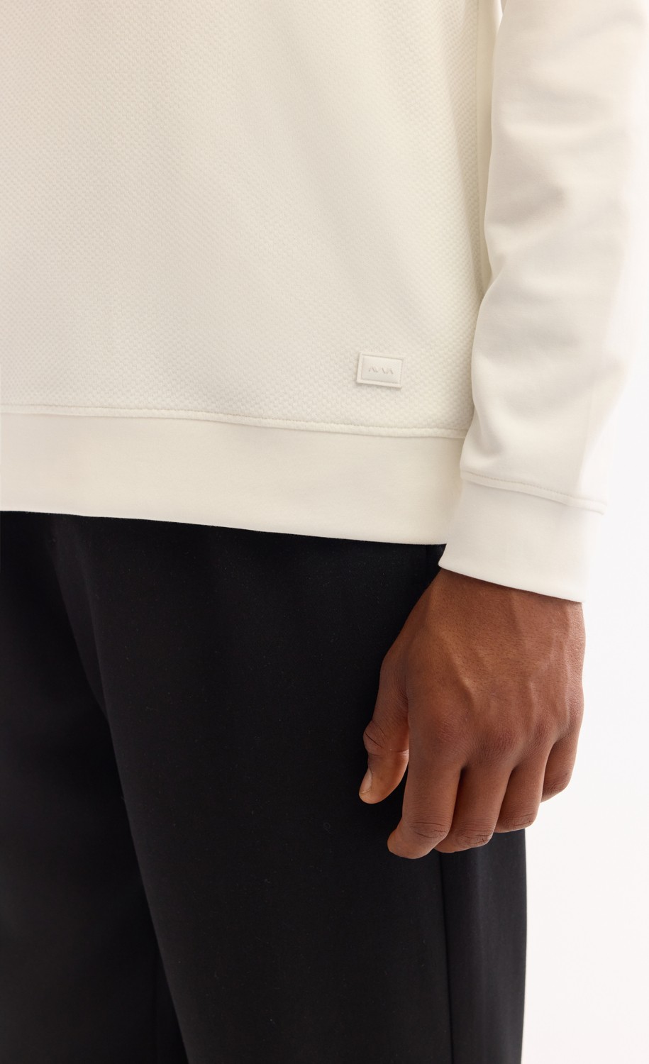 AVVA Erkek Ekru Bisiklet Yaka Pamuklu Bi-Stretch Regular Fit Sweatshirt A52Y1235 görsel 5