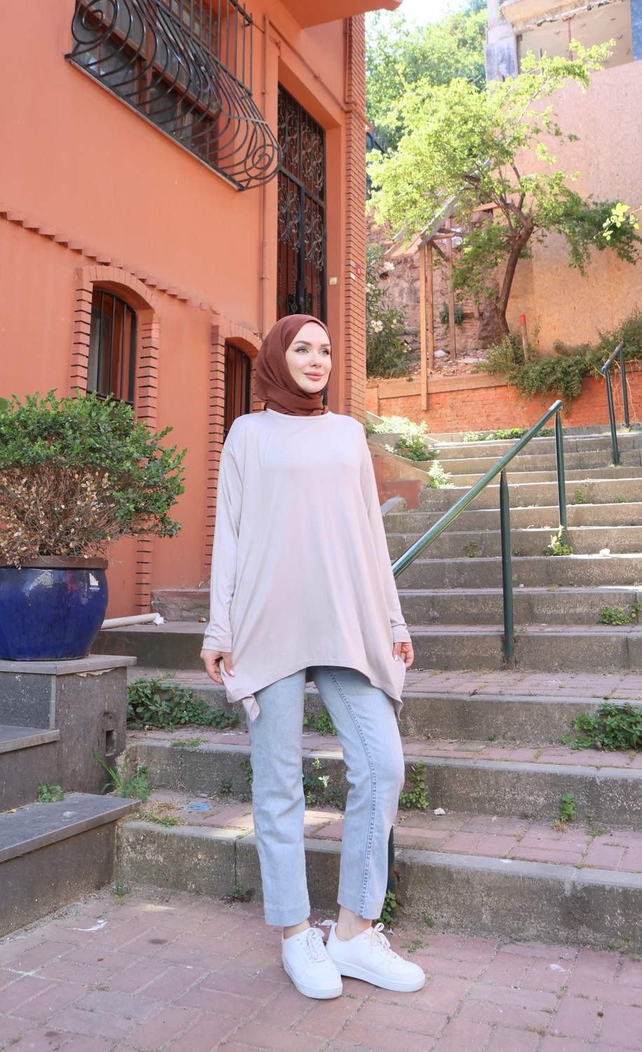 Nisum Moda Yanları Yırtmaçlı Salaş Tunik